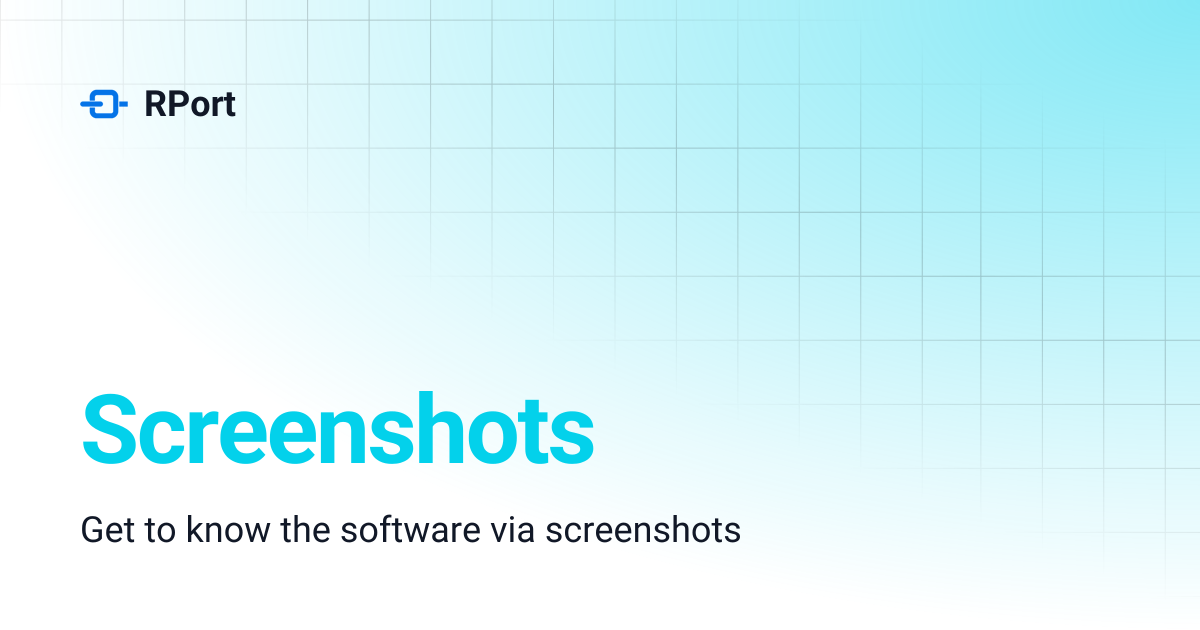 Screenshots | RPort