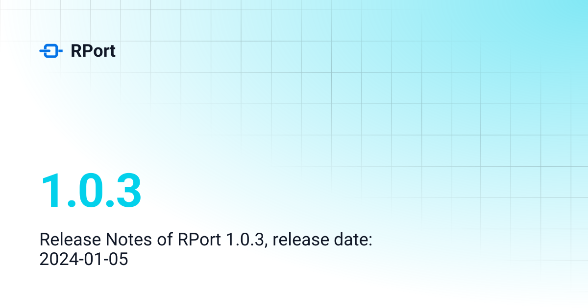 1.0.3 | RPort
