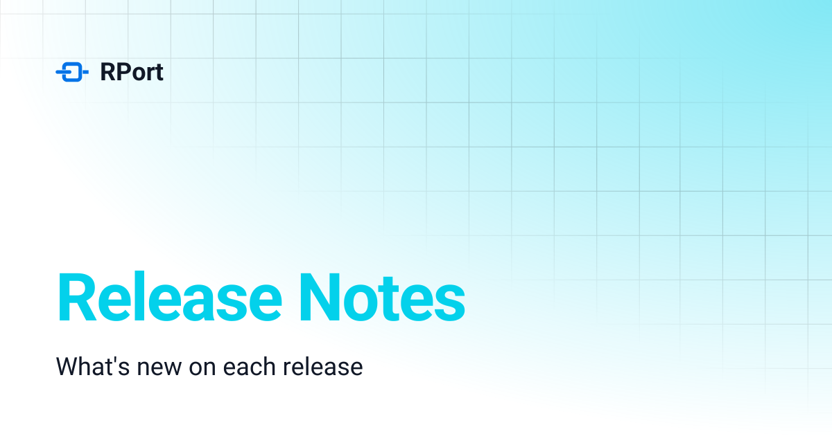 Release Notes | RPort