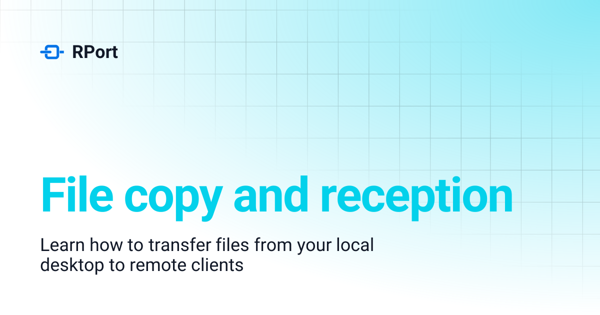 File copy and reception | RPort